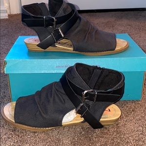 Blowfish black sandals